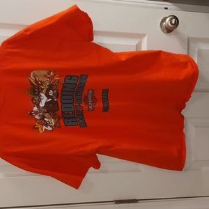 Harley Davidson T Shirt Looney Tunes  Redding CA. Size Large EUC no size tag